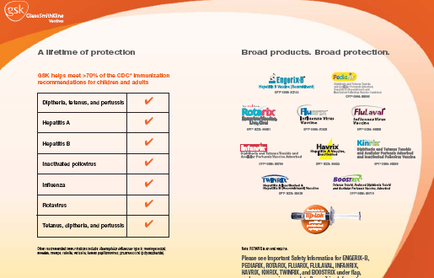 An idiographic that explains a lifetime of protection for broad products. It has a title at the top that reads "A Lifetime of protection: Broad products. Broad protection." Below the title there is a table with three columns and three rows. The first column lists the different types of protection options available for children and adults. The second column has a list of options such as "Ophthalmoscope" "Hepatitis A" "Influenza" and "tetanus". The third column has options like "Hospitals A" and "Hospital B". The table also has a checkmate next to each option indicating that the protection options are suitable for children with high levels of protection. On the right side of the image there are several logos of different brands including "fluoric" "Fluxavar" "Kinnix" "Twinix" and a syringe. The logos are arranged in a grid-like pattern with each logo representing a different brand or product. The background is white and the text is in black.