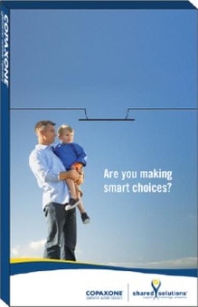 A man holding a young child in his arms. The man is wearing a blue shirt and jeans and is standing on a hill with a clear blue sky in the background. The child is wearing an orange shirt and is looking up at the man with a curious expression on their face. The image is accompanied by text that reads "Are you making smart choices?" and the logo of corleone a company that provides shared solutions.
