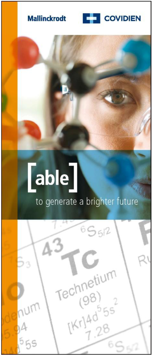 A cover page of a book titled "Table 1 to generate a brighter future". The cover page has a white background with the title of the book written in bold black font at the top. Below the title there is a photo of a person's face with a molecular model of a molecule in front of them. The molecule is made up of red and blue spheres connected by lines representing the atoms and electrons of the molecule. The person's eyes are looking directly at the camera and they appear to be deep in thought.<br /><br />At the bottom of the page there are the periodic table of elements including the element "Technetium" with its atomic number symbol and atomic weight. The elements are arranged in a grid-like pattern with each element represented by a different color. The table is labeled with their atomic number and symbol.