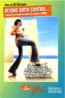 The cover of a DVD titled "Beyond Birth Control... Reducing the emotional and physical symptoms of PMD". The cover features a young woman in a red top and black jeans standing on one leg with her arms stretched out to the sides. She is smiling and appears to be dancing. The background is a blue sky with white clouds. The title of the DVD is written in bold white letters at the top of the cover with the subtitle "Now an OC that goes beyond birth control..." written in smaller white letters below. The DVD's logo is also visible at the bottom.