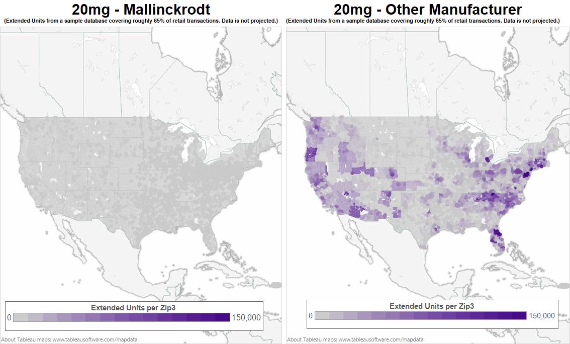 A map of the United States showing the percentage of extended units per zip in each state. The map is divided into two sections one for each state and the other for the other manufacturer.<br /><br />The map is color-coded with the states in gray and the percentages in purple. The states are labeled with the names of the extended units ranging from 0 to 150000. The percentages range from 0-150000 with some areas having a higher percentage than others. The image also includes a legend at the bottom that explains the meaning of each color in the map.