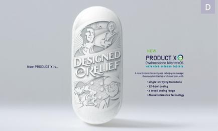 A 3D rendering of a white oval-shaped object with the words "Designed Relief" written in bold black letters on the top left corner. Below the text there is an illustration of a group of people including a man a woman and a child with their arms around each other. The illustration is in black and white and appears to be hand-drawn. On the right side of the image there are two smaller text boxes with the text "New Product X" and "Product X" written on them. The text boxes contain information about the product such as its features benefits and price. The background is plain white.